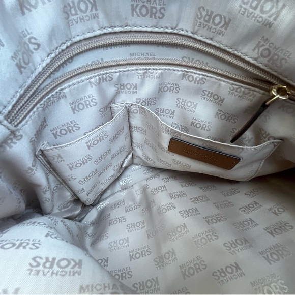 Michael Kors Brown and Tan Nylon Tote Bag - Picture 8 of 8